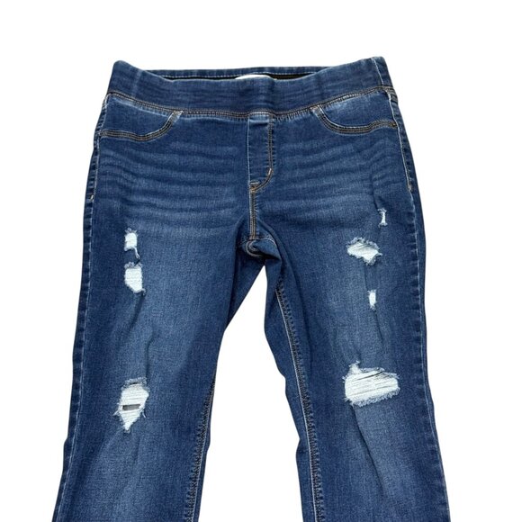 Old Navy Rockstar Jeggings Distressed Denim Size 10 Stretch Skinny Fit  Jeans - Picture 5 of 6